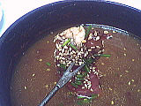 Recette Fondue au vin rouge