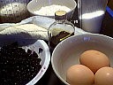 Ingrédients pour la recette : Clafoutis aux myrtilles