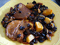 Recette Epaule de veau aux haricots noirs