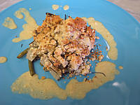 crumble aux haricots verts