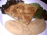 Poissons : Assiette de colin en omelette