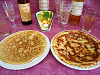 Image : recette Crêpes au camembert et au jambon