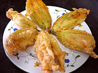 Beignets de fleur de courgettes