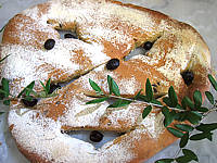 Pains & pâtes : Fougasse aux olives