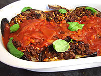 farcis : Plat d'aubergines farcies façon libanaise