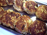 galettes au jambon et pommes de terre