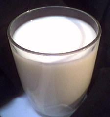 Photo : Un verre de lait