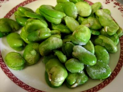 Photo : plat de fèves