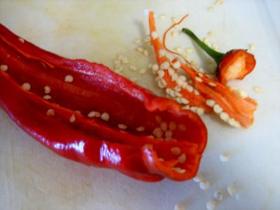 Préparer les piments