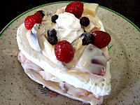 Recette Meringues aux abricots et aux nectarines