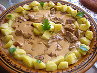 Sauté de porc au brie