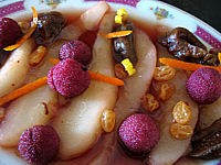 figue sèche : Assiette de poires aux épices