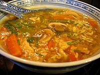 Recette Soupe chinoise aigre et épicée
