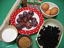 Ingrédients pour la recette : Quiche aux prunes et aux mûres