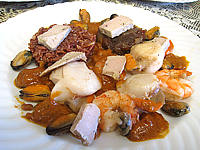 Recette Saint-Jacques à la confiture d'échalotes et au foie gras