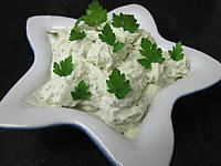 sauce froide à base de fromages : Ramequin de sauce ricotta au miel