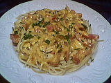 Recette Sauce carbonara aux échalotes
