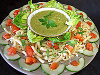 Recette Salade à la Mexicaine et sauce guacamole