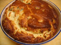 jaune d'oeuf : Soufflé au roquefort