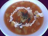 Au micro-ondes : Assiette de soupe au potiron