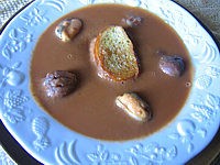 Image : recette Soupe de poisson aux châtaignes