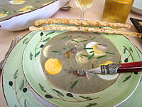 Velouté de fèves aux harengs