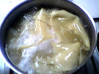 Photo : Cuisson des lasagnes