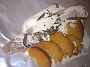 papillottes de colin à la nectarine