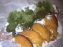 Papillote de colin à la nectarine