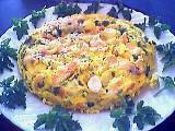 Au micro-ondes : Assiette d'omelette au saumon et pommes de terre