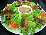 Salade landaise aux rillettes