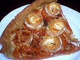 Recette Part de tarte à la tomate et au chèvre