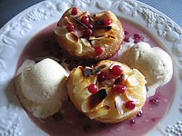 Recette Pêches glacées aux airelles