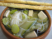 Recette Soupe chinoise au tofu