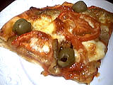 pizza à l'aubergine