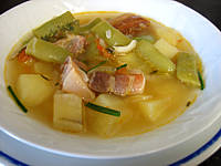 soupe au lard et patates douces