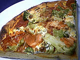 Image : Part de pizza aux brocolis