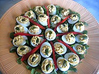 cannelle : Assiette d'oeufs de caille au rocamadour