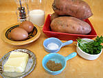 Ingrédients pour la recette : Purée de patates douces