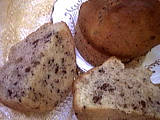 muffins : Muffin ouvert à la banane et au chocolat