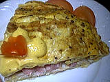 Recette Omelette farcie au crabe