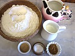Ingrédients pour la recette : Pain sans pétrissage