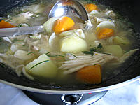 Recette Soupe de raie aux herbes aromatiques