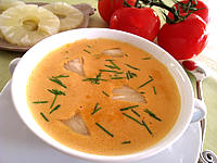sauce chaude à base de fruits : Coupelle de sauce à l'ananas