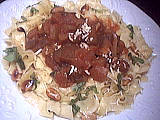 Recette Tagliatelles aux aubergines
