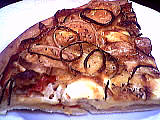 lotte : Part de pizza à la lotte et au fromage