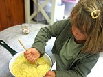 Pintade à la purée de maïs et champignons - 15.3