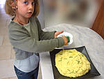 Pintade à la purée de maïs et champignons - 17.3