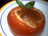 Fromages : Assiette de tomates soufflées au fromage