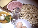 Ingrédients pour la recette : Tagliatelles au cantal